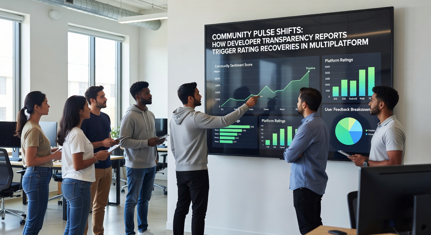 Players reviewing updated scores on multiplatform dashboards after developer transparency disclosures