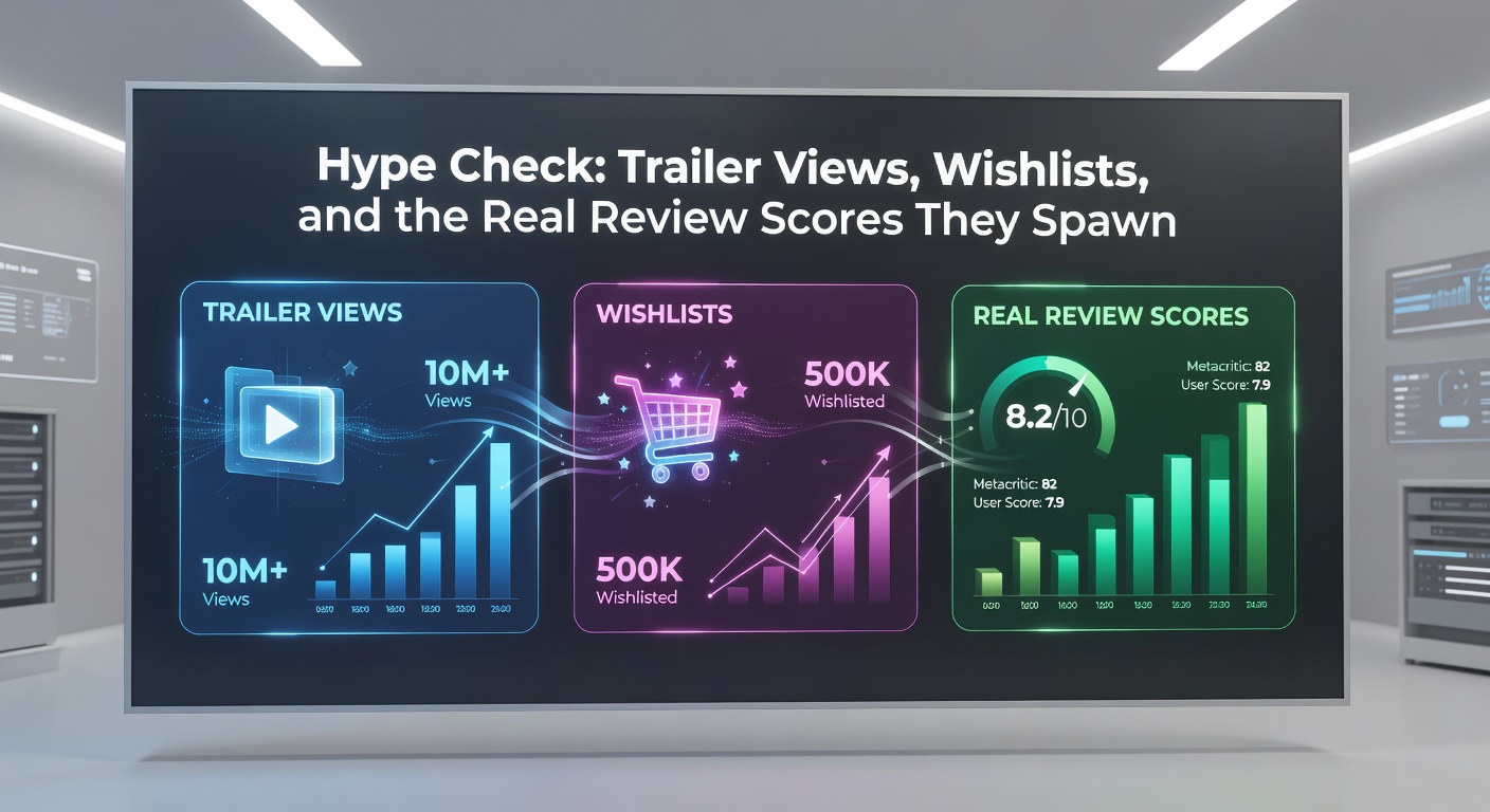 Screenshot of Steam wishlist rankings alongside Metacritic scores for 2025 blockbusters