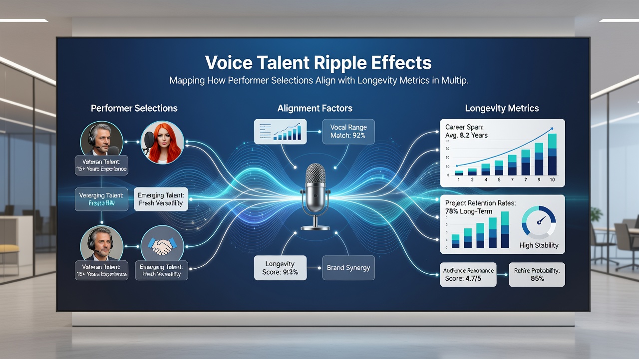 Analysis of voice performer selections and their correlation with RPG longevity metrics across platforms