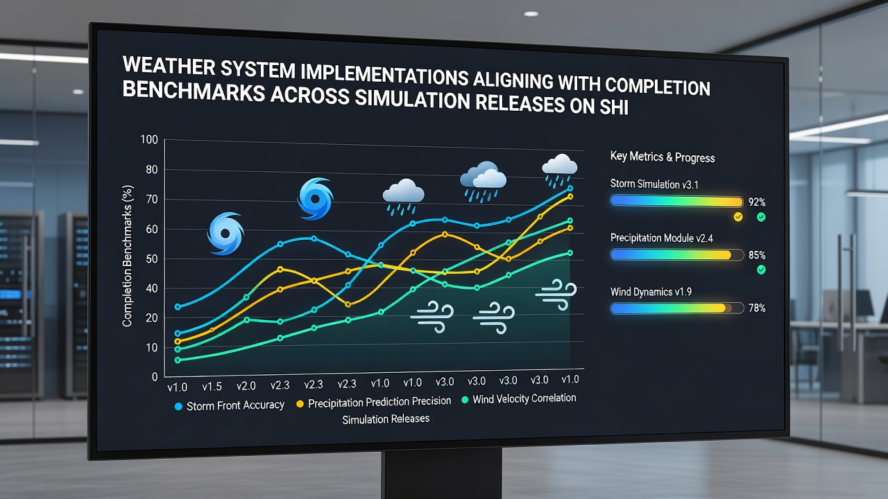 Detailed weather effects in simulation environments on modern hardware setups